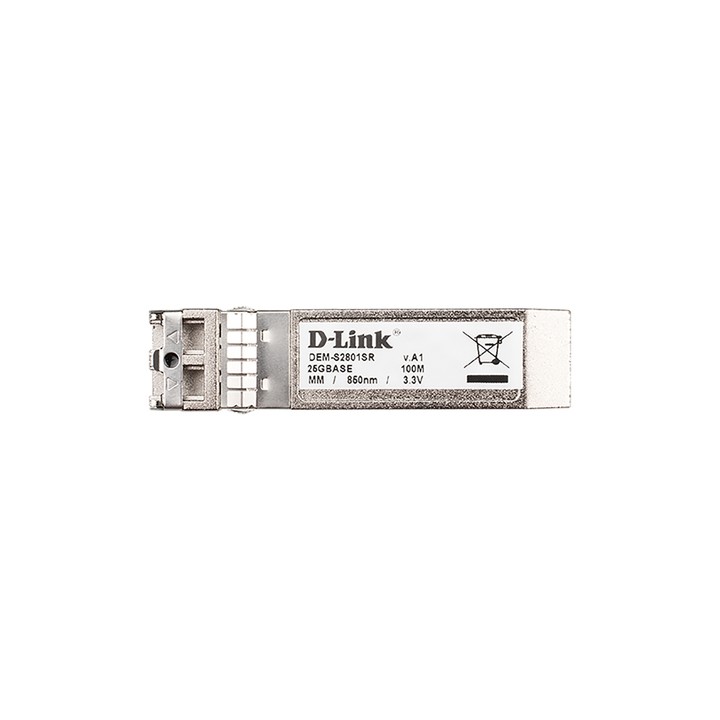 D-LINK TRANSCEIVER DEM-S2801SR, FIBRA OTTICA, 25000 MBIT/S, SFP28, LC, 50/125 M, SR