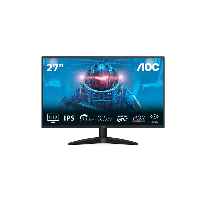 AOC MONITOR 27 LED IPS FHD 16:9 0,5 MS 144hz 300 CDM, DP/HDMI