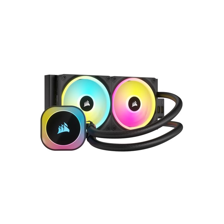 CORSAIR DISSIPATORE ICUE LINK H100I RGB AIO, 240MM RADIATOR, LIQUID CPU COOLER