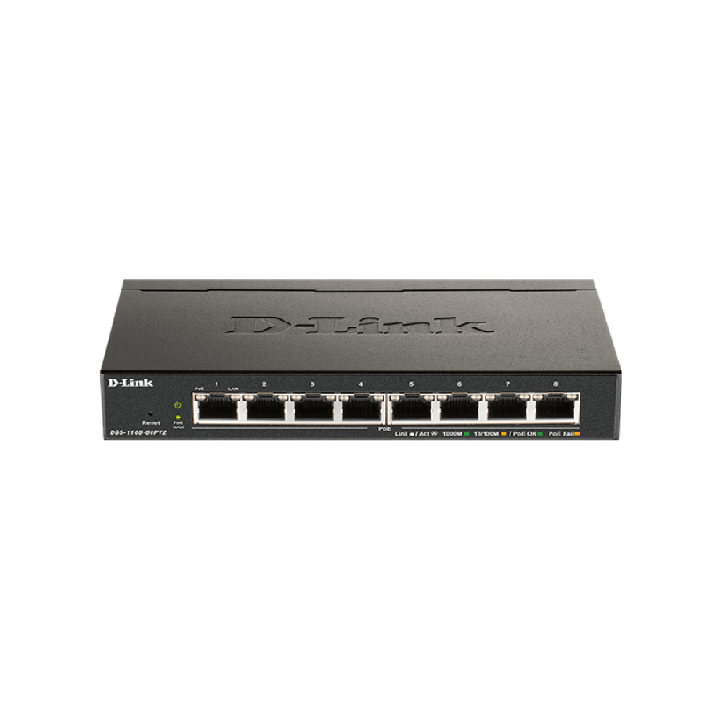 D-LINK SWITCH 8 PORTE GIGABIT POE SMART MANAGED
