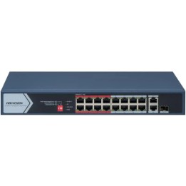 HIKVISION SWITCH 10/100 POE METALLICO + 1 GIGABIT COMBO