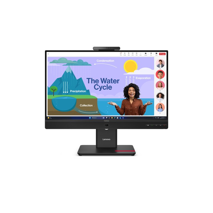 LENOVO MONITOR 23,8 LED IPS 16:9 FHD 6 MS 250 CDM, PIVOT, USB-C DOCK, WEBCAM, DP/HDMI, MULTIMEDIALE, T24D-4v