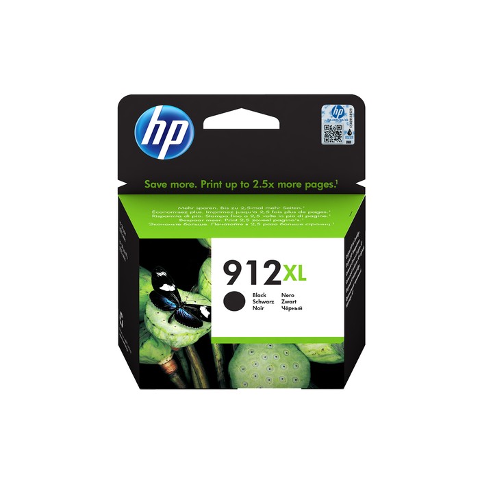 HP CART INK NERO 912 XL PER OFFICEJET 8012, 8013, 8014, 8015, 8022, 8024, 8025, 8035 TS