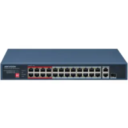 HIKVISION SWITCH 10/100 POE METALLICO + GIGABIT COMBO