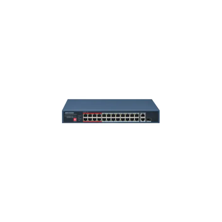 HIKVISION SWITCH 10/100 POE METALLICO + GIGABIT COMBO