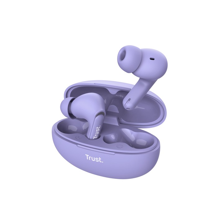 TRUST EARBUDS YAVI BT ENC, VIOLA