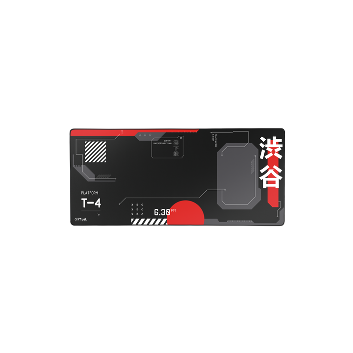 TRUST TAPPETINO/MOUSEPAD XXL 930x400 LAVABILE - PROTEGGI SCRIVANIA MISURA - GXT759 - JAPAN NERO