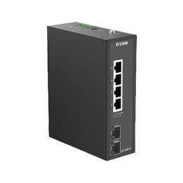 D-LINK SWITCH 6-PORT GIGABIT INDUSTRIAL UNMANAGED WITH 2 X SFP PORTS