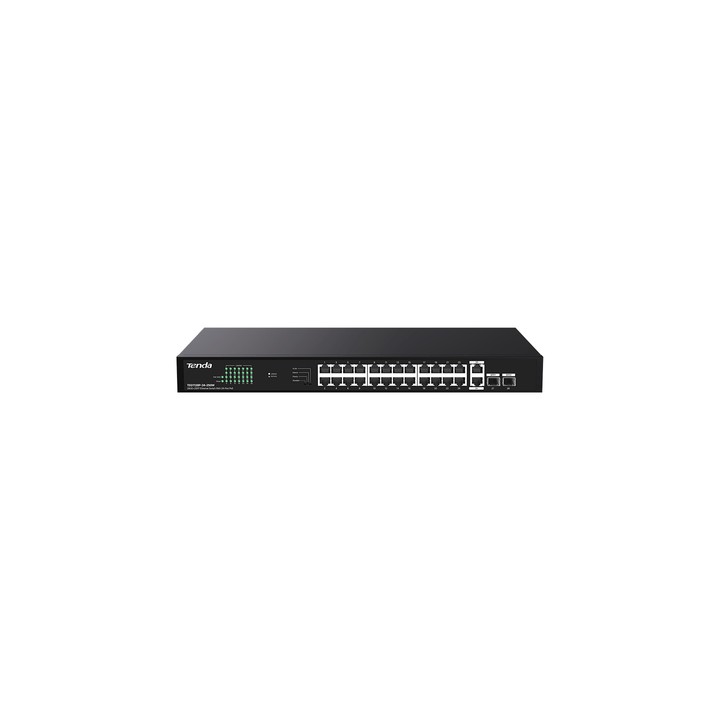 TENDA SWITCH POE UNMANAGED, 28 PORT, 24 POE