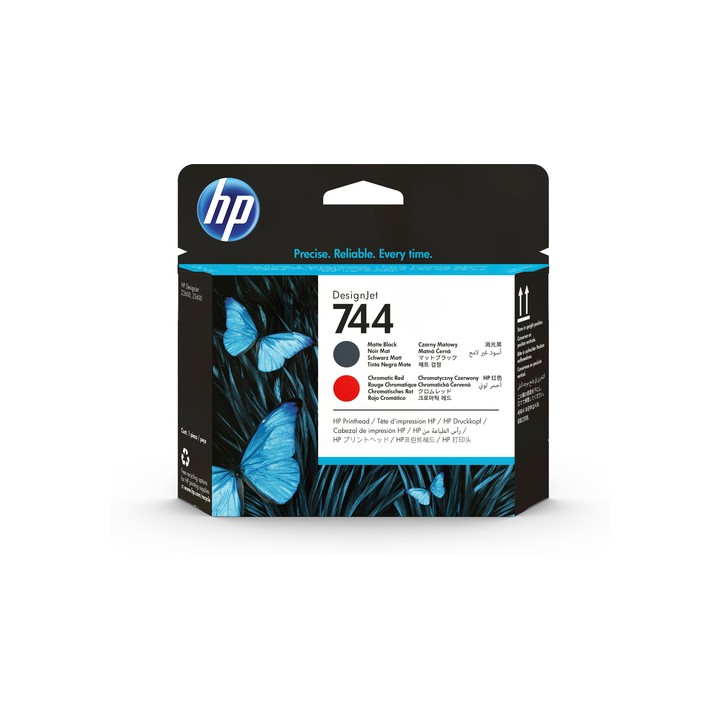 HP CART INK 744 NERO OPACO + ROSSO