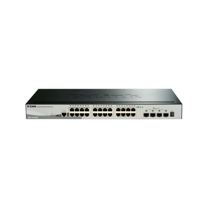 D-LINK SWITCH 28 PORTE 10/100/1000 GIGABIT STACKABLE SMART MANAGED SWITCH INCLUDING 4 10G SFP+ PORTS