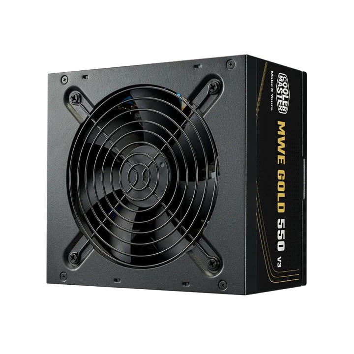 COOLER MASTER ALIMENTATORE MWE GOLD 550 V3, 550W 80+GOLD NON MODULARE ATX 3.1 VENTOLA 120MM, GAR 5 A