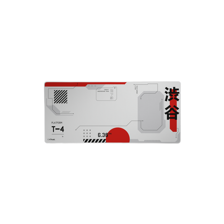 TRUST TAPPETINO/MOUSEPAD XXL 930x400 LAVABILE - PROTEGGI SCRIVANIA MISURA - GXT759 -JAPAN WHITE