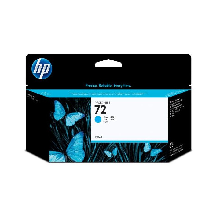 HP CART INK 72 CIANO VIVERA 130 ML PER PLOTTER 1100/T610