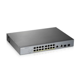 ZYXEL SWITCH MANAGED PER CCTV: 16 PORTE GIGABIT POE 250W + 2 PORTE SFP, NFLEX