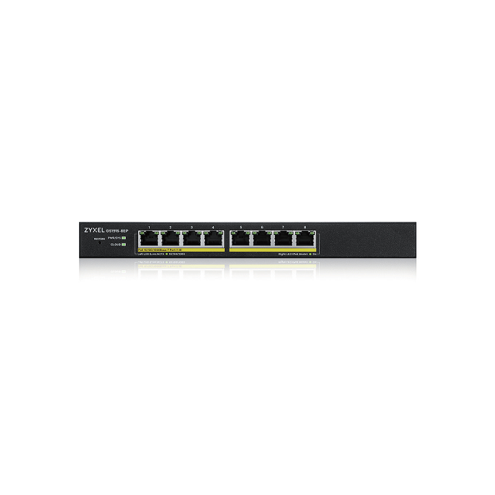 ZYXEL SWITCH MANAGED NEBULAFLEX 8 PORTE GIGABIT POE, IPV6, VLAN, SENZA VENTOLE, DESKTOP
