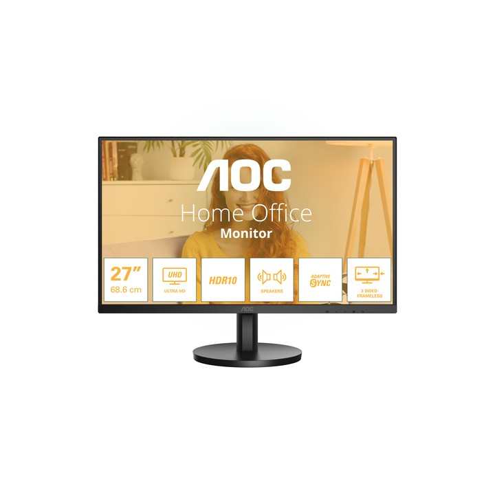 AOC MONITOR 27 LED IPS 16:9 4K UHD 4MS 350 CDM, DP/HDMI, MULTIMEDIALE