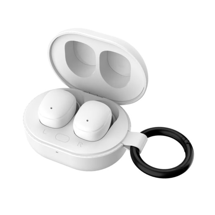 VULTECH AURICOLARI BLUETOOTH 5.3, HI-FI STEREO, CUSTODIA DI RICARICA FUNZIONE, BIANCO