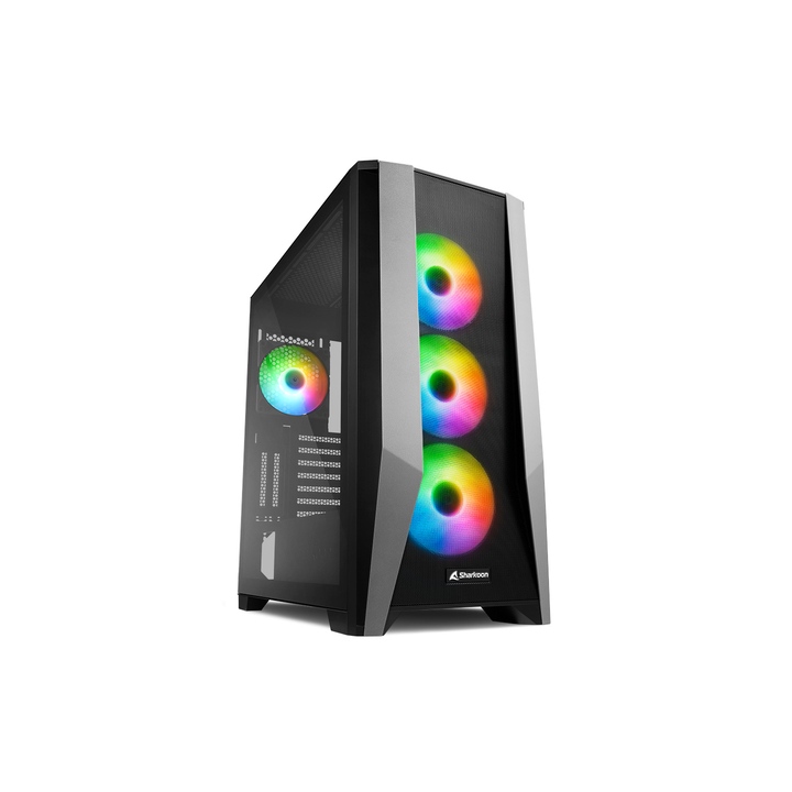 SHARKOON CASE TG7M RGB ATX VETRO TEMPERATO, 7 SLOT ESPANSIONE, 3X120MM FAN FRONT, 1X120MM FAN REAR