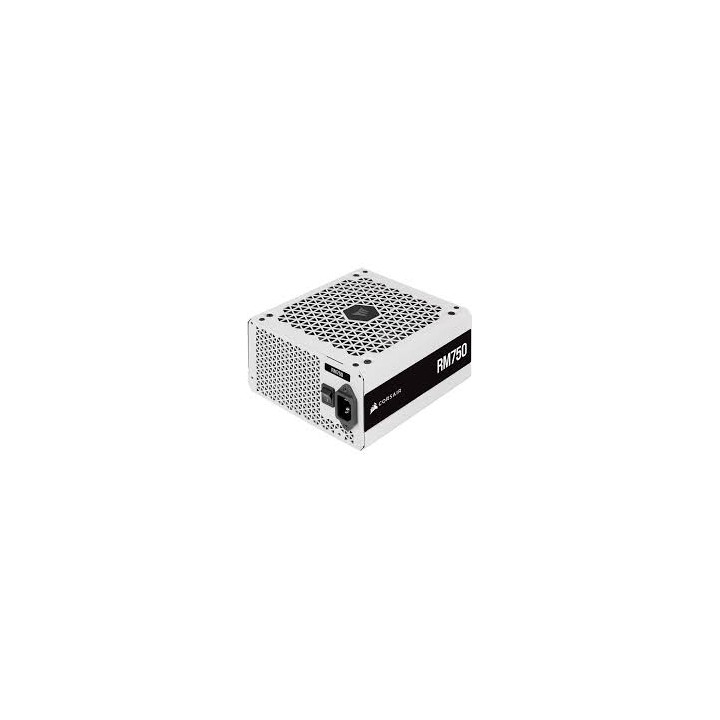 CORSAIR ALIMENTATORE RM750E WHITE, 750 WATT, CYBENETICS GOLD CERTIFIED, FULLY MODULAR POWER SUPPLY