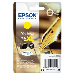 EPSON CART INK XL GIALLO PER WF-2510WF, WF-2520NF, WF-2530WF WF-2540WF SERIE 16XL PENNA E CRUCIVERBA