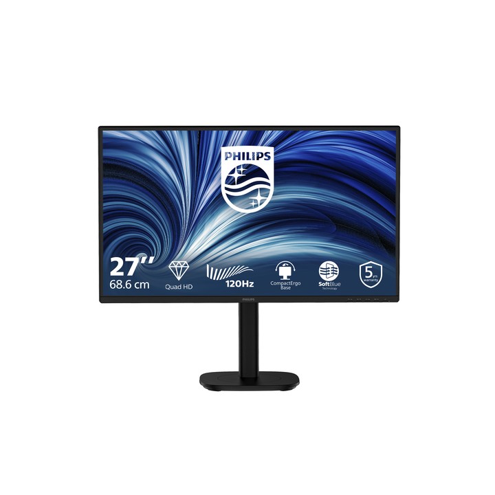 PHILIPS MONITOR 27 LED WQHD 16:9 4MS 120hz, REG ALTEZZA, DP/HDMI