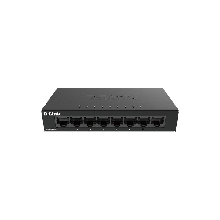 D-LINK SWITCH 8 PORTE GIGABIT ETHERNET METAL HOUSING UNMANAGED SWITCH