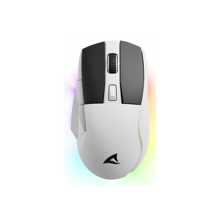 SHARKOON MOUSE SKILLER SGM50 BIANCO CABLATO E WIRELESS, 6400 DPI