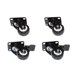 SET 4 RUOTE PER ARMADI 19 LINK COLORE NERO