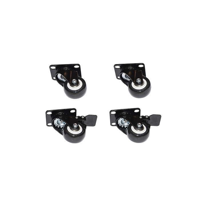 SET 4 RUOTE PER ARMADI 19 LINK COLORE NERO