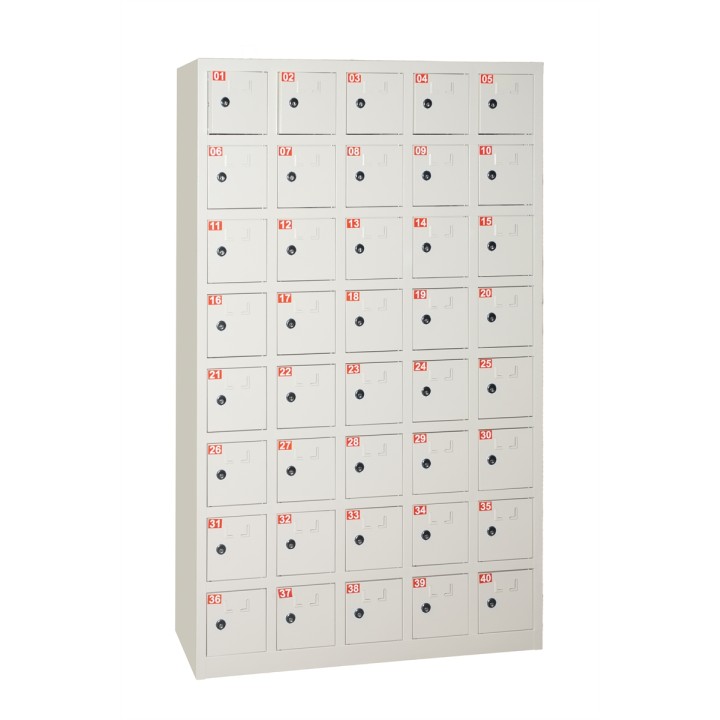 LINK BOX 40 ALLOGGIAMENTI CELLULARI IN METALLO CON CHIAVE MISURE CM 145.5X23X90