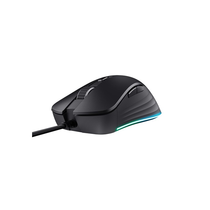 TRUST MOUSE GAMING RGB CABLATO 25.600 DPI ACELLERAZIONE 50G POLLING 1.000HZ - 6 PULSANTI PROGRAMMABI