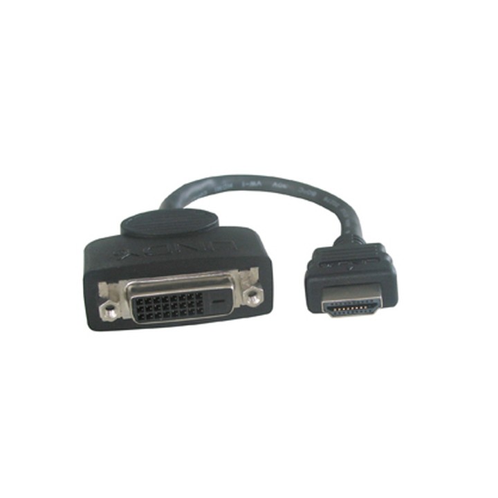 LINDY ADATTATORE CAVO HDMI/DVI-D, M/F, 20CM