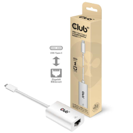 CLUB3D USB TYPE C 3.1 GEN 1 GEN 1 MALE TO 1GB ETHERNET FEMALE ACTIVE ADAPTER
