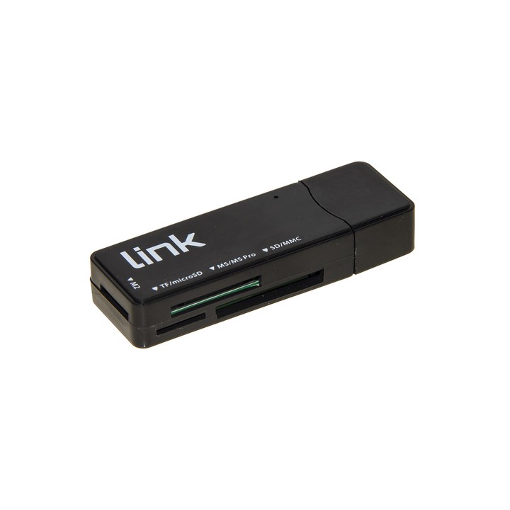 LINK MINI LETTORE CARD USB 3.0 FINO A 5 GBPS LETTURA SIMULTANEA DI 4 SCHEDE T-FLASH, MICRO SD, SD, M
