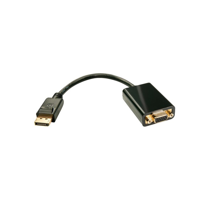 LINDY ADATTATORE CAVO DISPLAYPORT/VGA, M/F, ATTIVO, 15CM