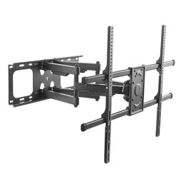 STAFFA A MURO PER MONITOR TV 60-100 FINO A 75 KG ESTENSIONE FINO A 635 MM CON MOVIMENTO ORIZZONTALE E VERTICALE
