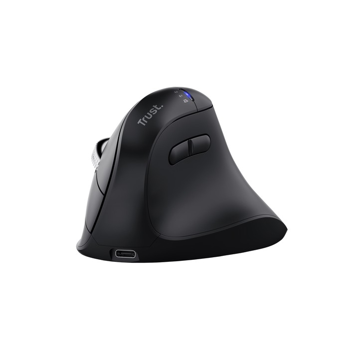 TRUST MOUSE ERGONOMICO VERTICALE HYPERSCROLL WIRELESS RICARICABILE MULTICONNECT 2x BT + WL 2,4GHZ (U