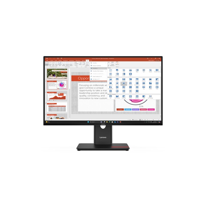 LENOVO MONITOR 27 LED IPS 16:9 FHD 6 MS 350 CDM, PIVOT, HDMI, MULTIMEDIALE T27-40