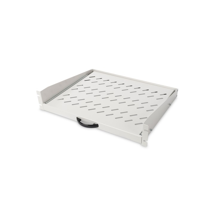 RIPIANO PER ARMADI RACK ESTRAIBILE 2U 367MM PER MONTANTI FRONTALI DIGITUS GRIGIO