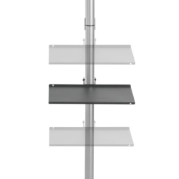 ASTA SUPPORTO PER TV PAVIMENTO-SOFFITTO PER MONITOR 37-70 CON RIPIANO
