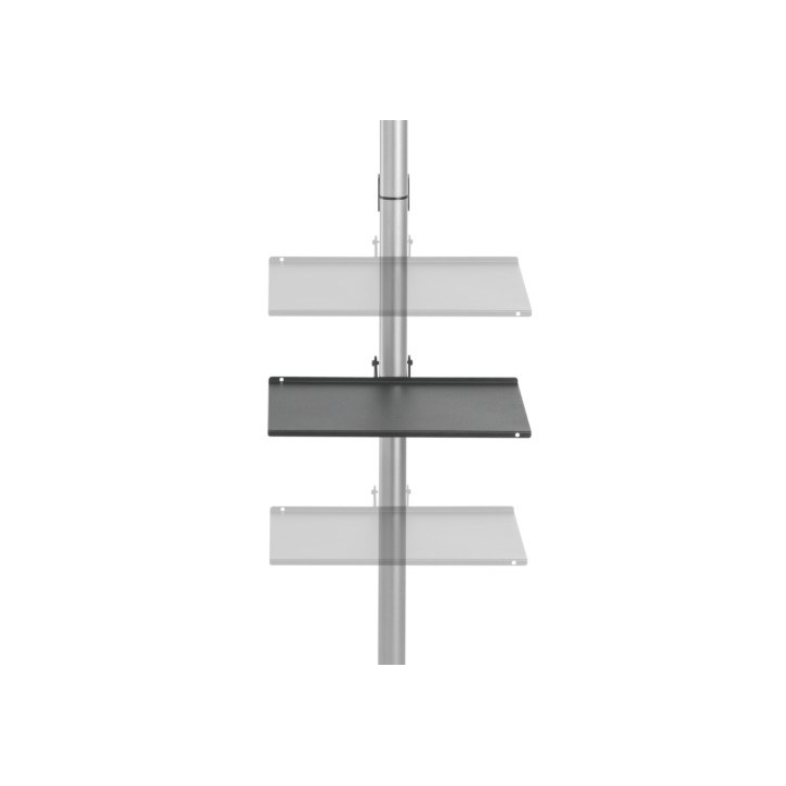 ASTA SUPPORTO PER TV PAVIMENTO-SOFFITTO PER MONITOR 37-70 CON RIPIANO