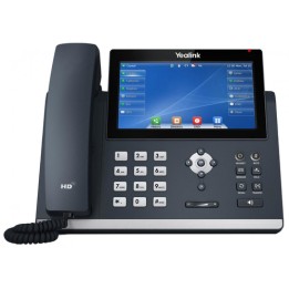 YEALINK TELEFONO VOIP 2XLAN GIGABIT, DISPLAY TOUCH 7, 1XRJ9, 12 LINEE SIP, 16 LINEE SIP