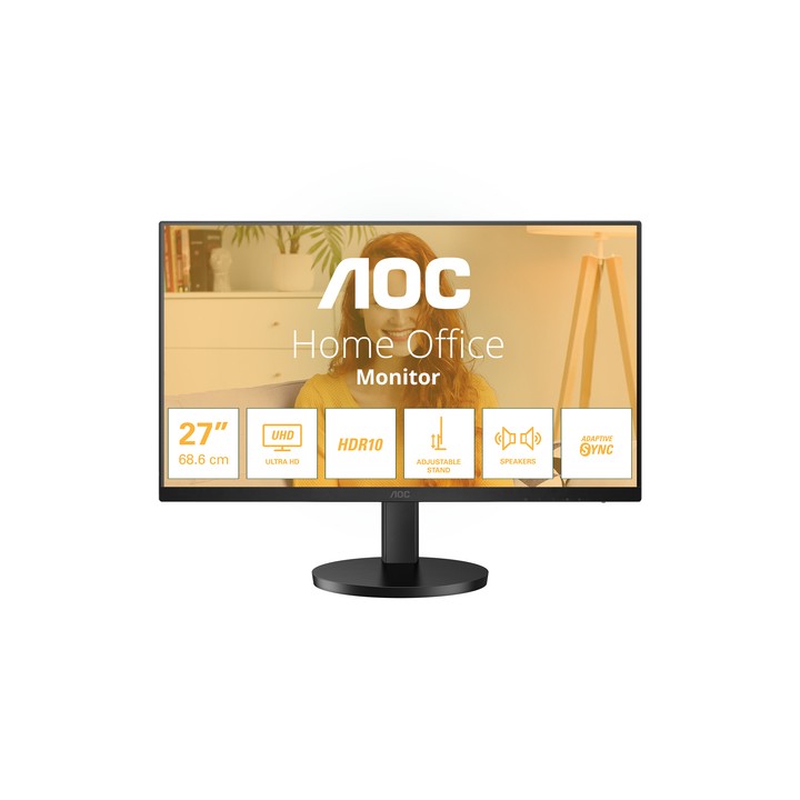 AOC MONITOR 27 4K ULTRA HD IPS 16:9 4MS 350 CDM, DP/2HDMI