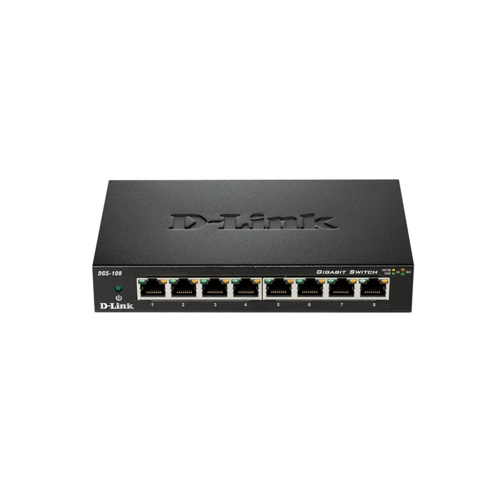 D-LINK SWITCH 8 PORTE GIGABIT CASE METALLICO