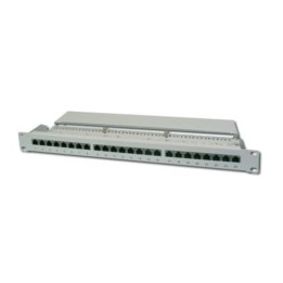 PANNELLO PATCH 19 SCHERMATO 24 PORTE 8 POLI RJ45 PER RETI CATEGORIA 6 - 1 UNITA