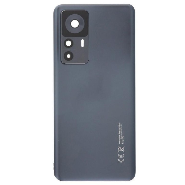 COVER POSTERIORE (108MP CAMERA) PER XIAOMI 12T (22071212AG) NERO
