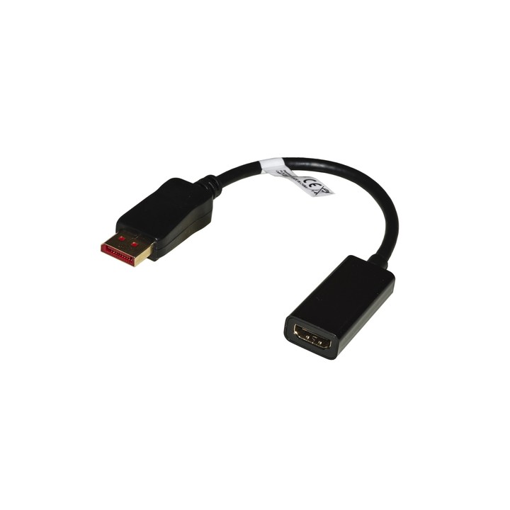 LINK ADATTATORE DISPLAYPORT 1.4 MAS - HDMI 2.0 FEM CONTATTI DORATI 4KX2K60HZ HDR