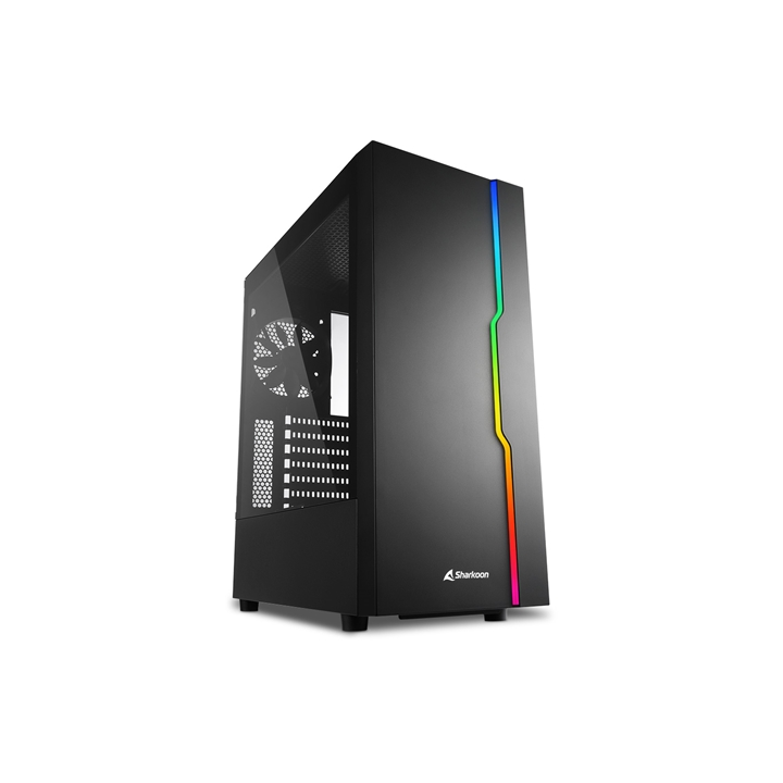 SHARKOON CASE ATX 1XUSB 2.0, 2XUSB 3.0, VETRO TEMPERATO, 1X 120MM FAN FRONT, 7 SLOT ESPANSIONE, ARGB CONTROLLER, PANNELLO FRONTA