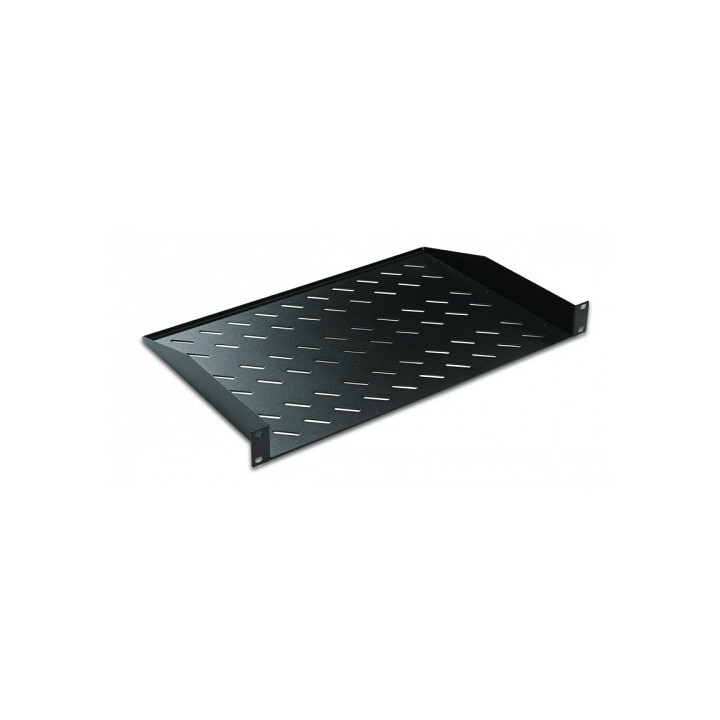 RIPIANO PER ARMADIO 19 1 UNITA PROFONDITA 300 MM. (UNIVERSALE) 2 ATTACCHI (FRONTALI) COLORE NERO